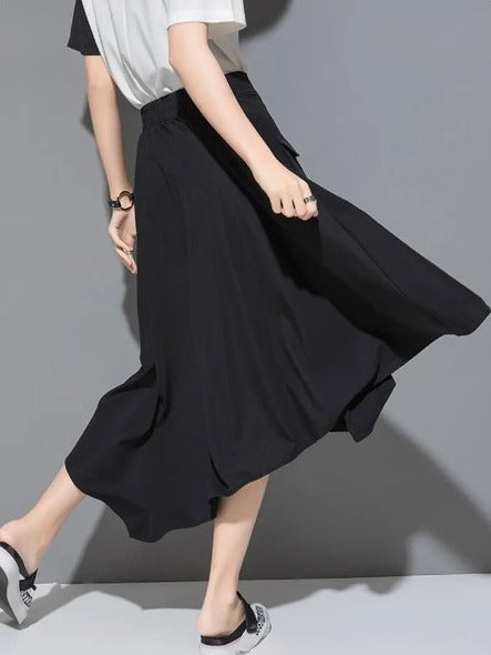 Asymmetry pocket skirt(G2309)