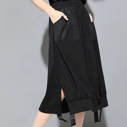 High waist ribbon skirt(G2313)