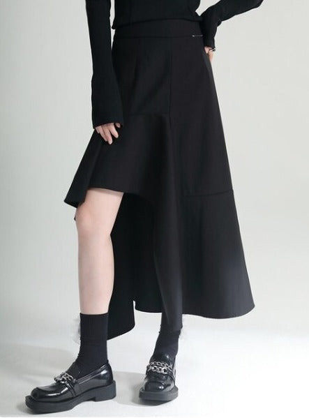 Middle length slit skirt(G2315)