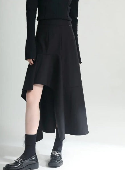 Middle length slit skirt(G2315)