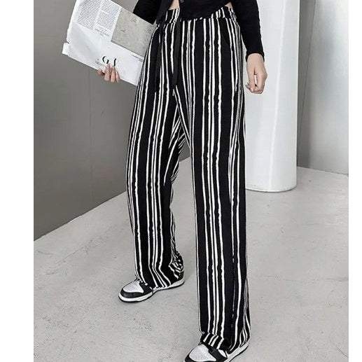 Striped long leg pants(G2326)