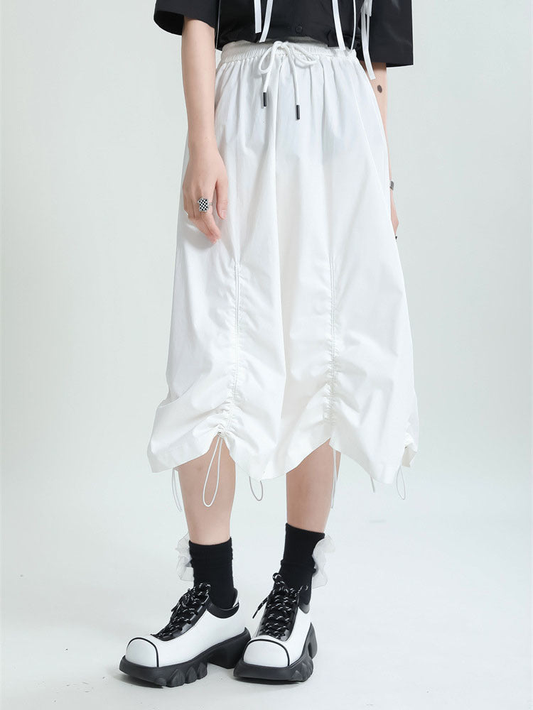 High Elastic Waist Long Half-body Skirt（G2125）