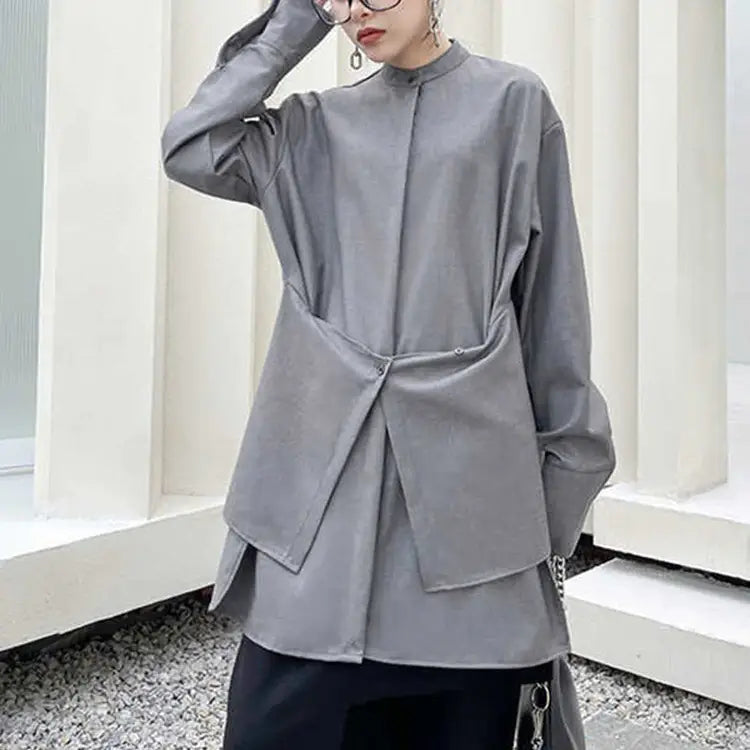 Asymmetry big blouse(G2152)