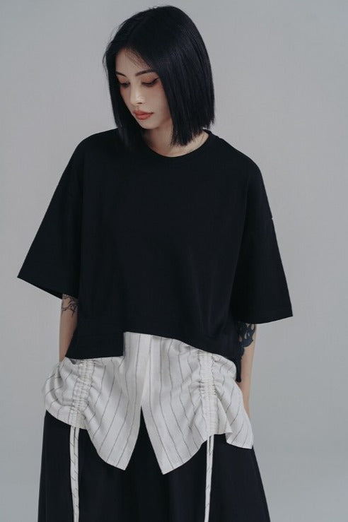 Stripe round neck Tshirts(G2146)