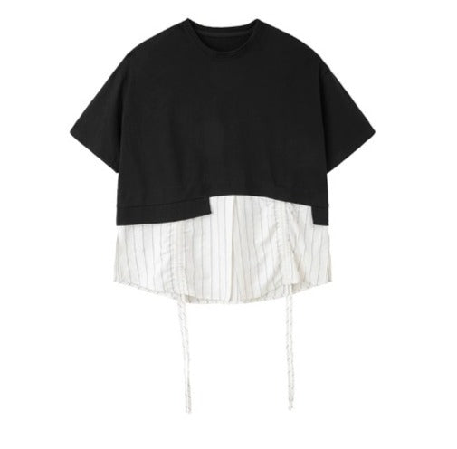 Stripe round neck Tshirts(G2146)