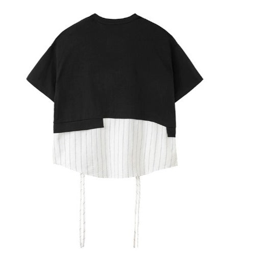 Stripe round neck Tshirts(G2146)