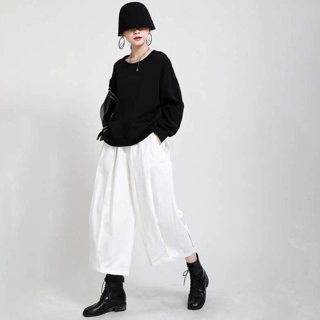 Drape wide pants(G1610)