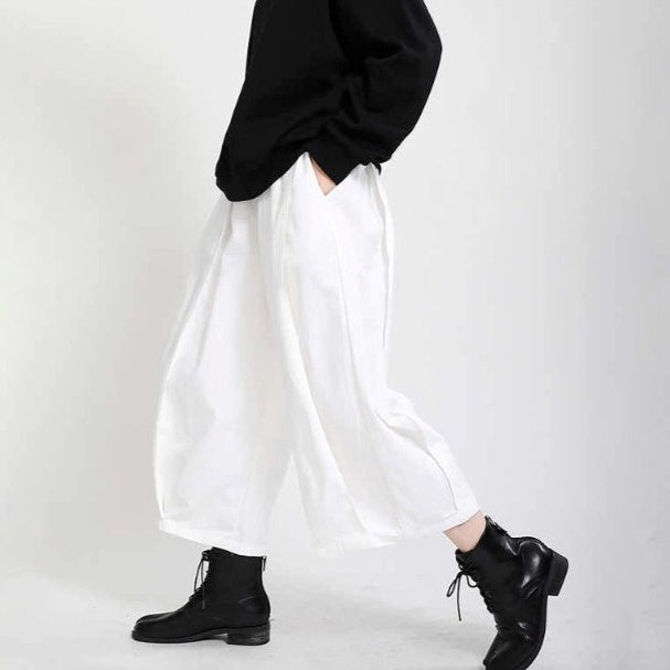 Drape wide pants(G1610)