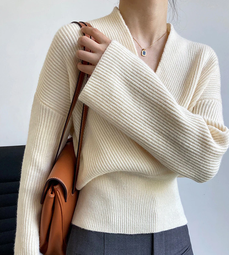 Cross knit sweater(G2200)