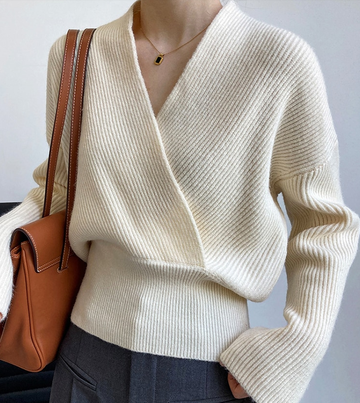 Cross knit sweater(G2200)