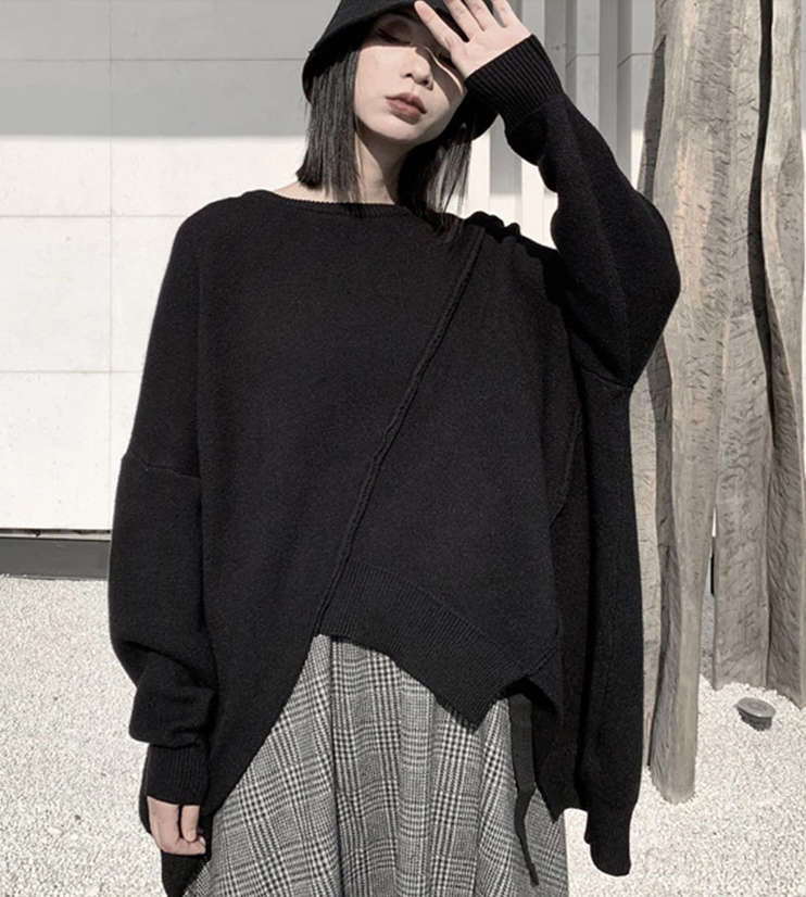 Round Neck Big Size Sweater（G2202）