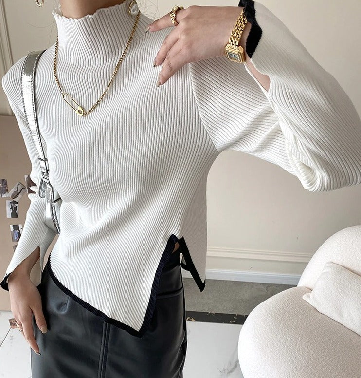 Slim knitted sweater（G2214）