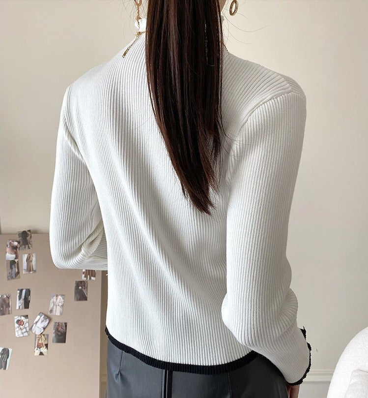 Slim knitted sweater（G2214）