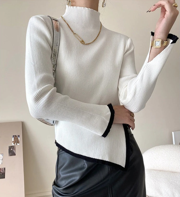 Slim knitted sweater（G2214）