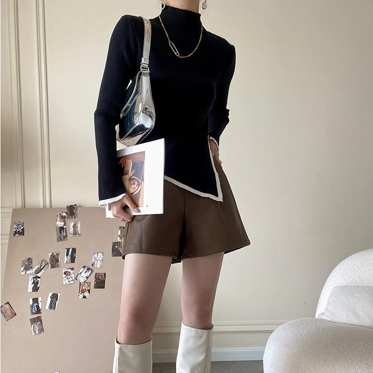 Slim knitted sweater（G2214）