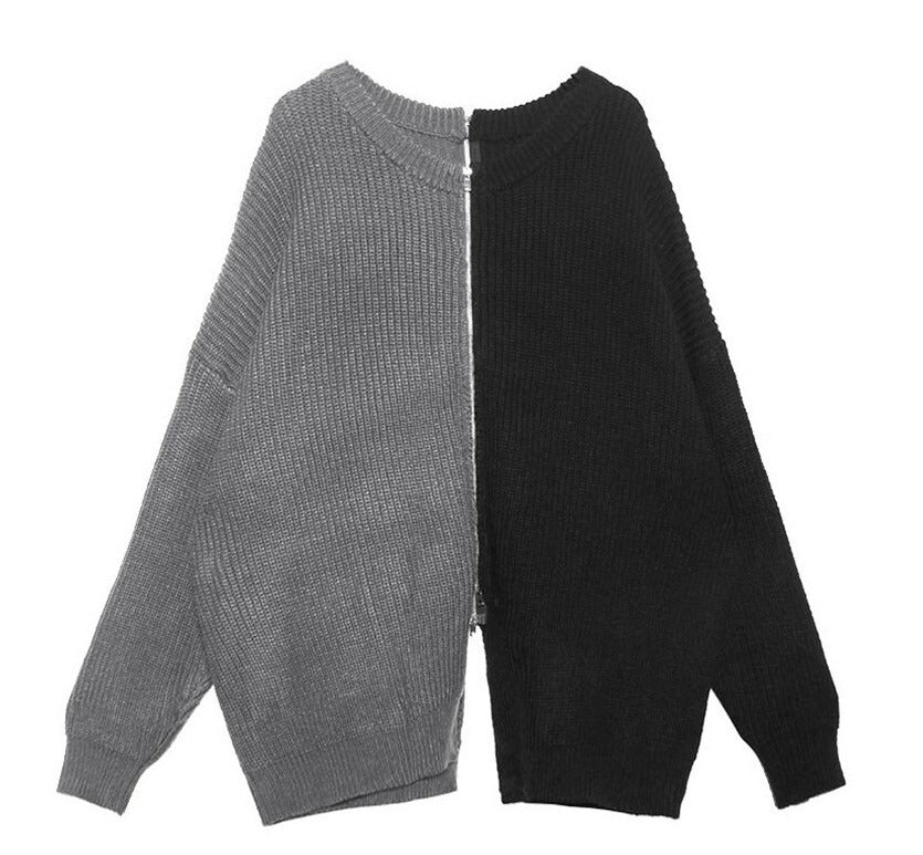 Round collar long-sleeved cardigan(G2216)