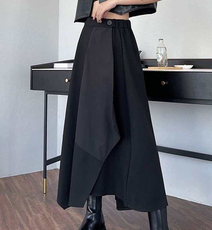 Asymmetry zipper casual skirt(G2223)