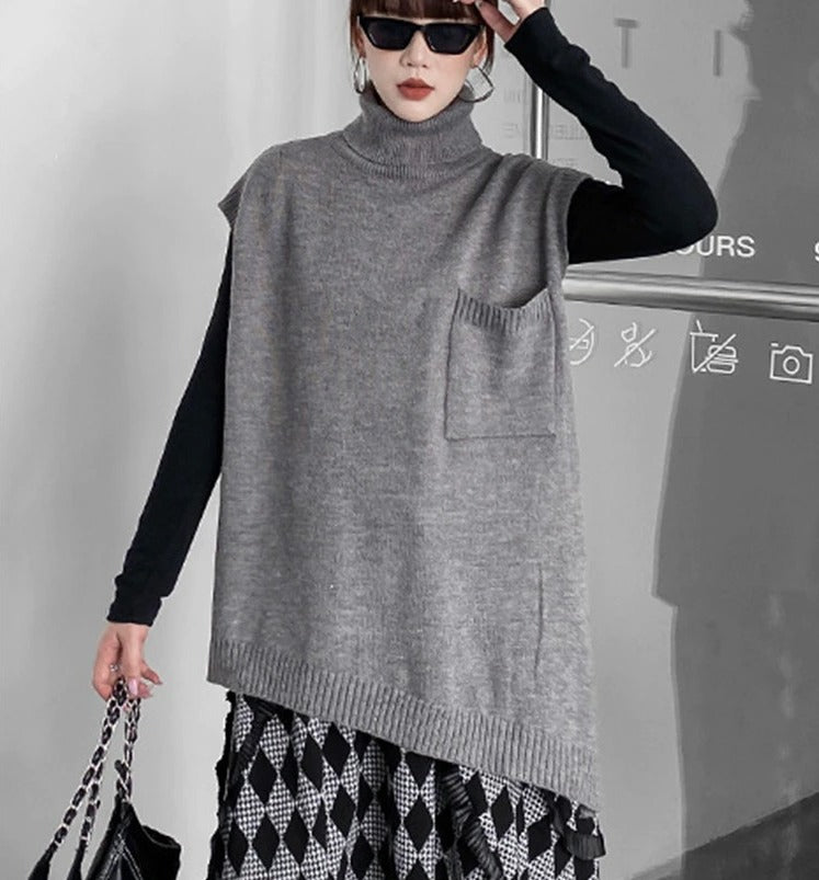 Slit knit sweater(G2224)