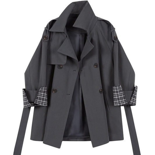 Check casual trench(G2230)