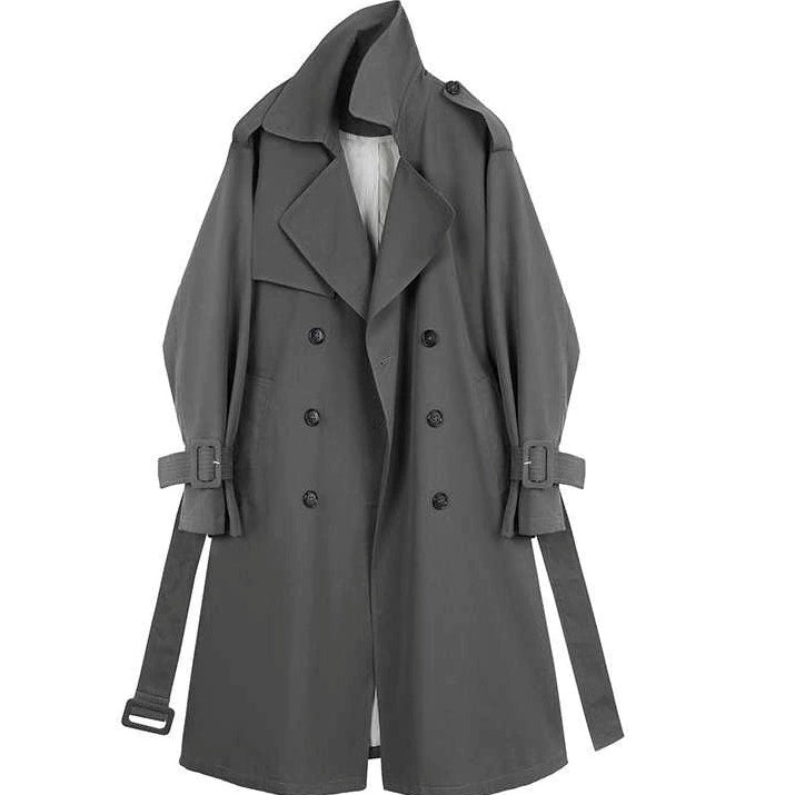 Lapel loose fit trench(G2231)