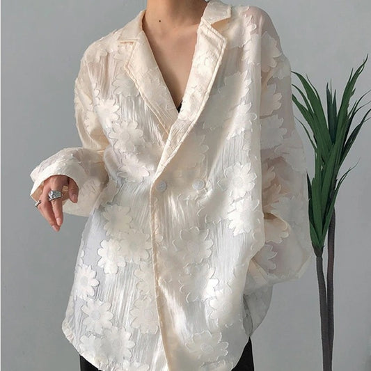 Jacquard large size shirt(G2240)