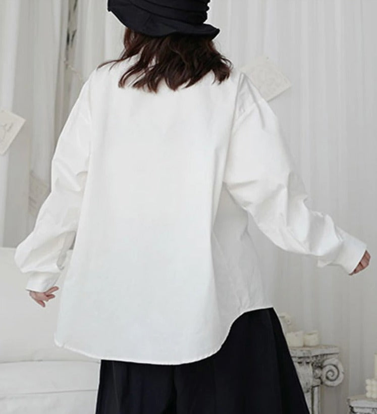 Large size casual blouse(G2243)