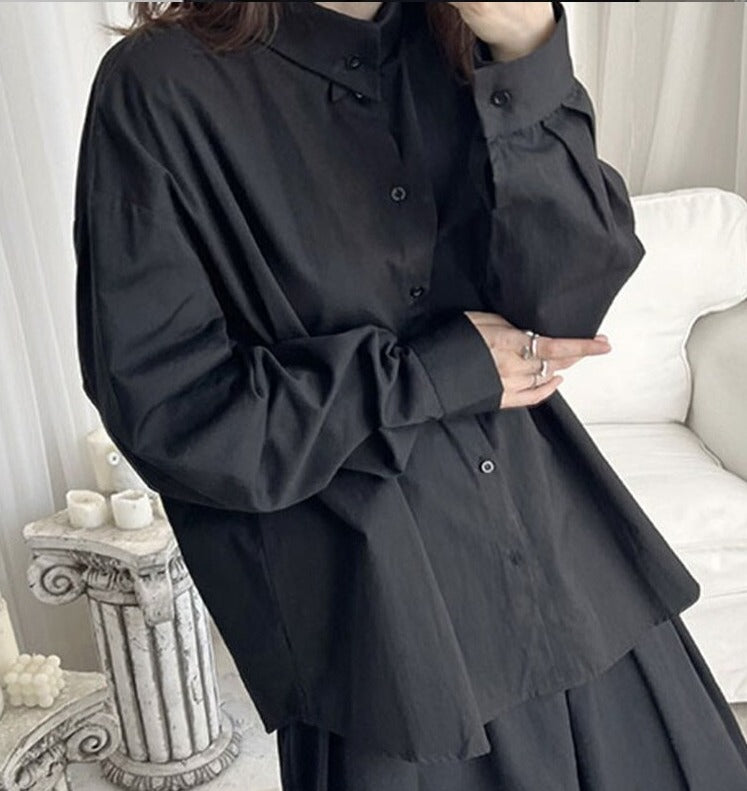 Large size casual blouse(G2243)