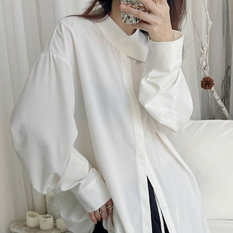 Stand collar blouse(G2244)