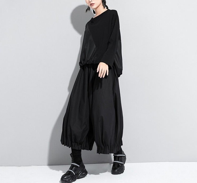 High-waisted wide pants（G2247）