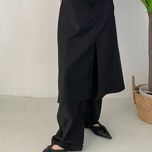 Double long wide pants(G2249)