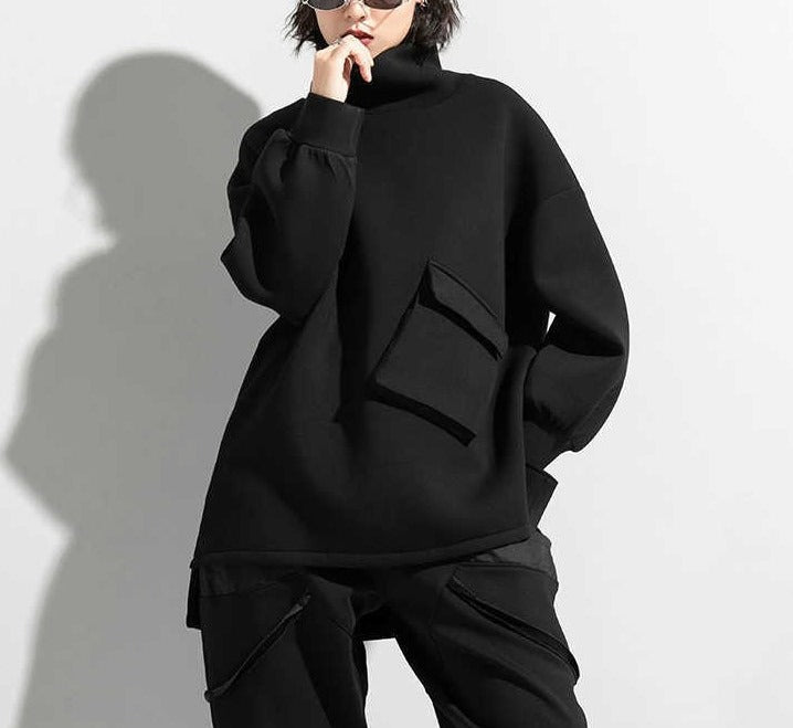 Large pocket turtleneck(G2261)