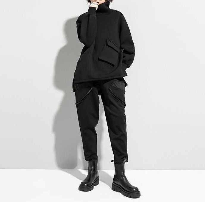 Large pocket turtleneck(G2261)