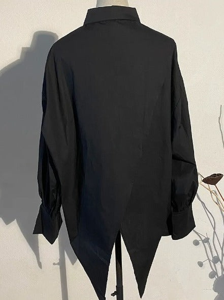 Asymmetry big shirt(G2272)