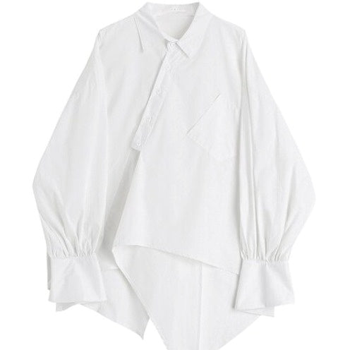 Asymmetry big shirt(G2272)