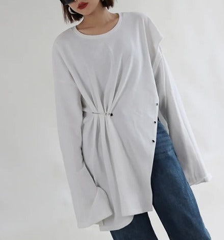 Side slit T-shirt(G2276)