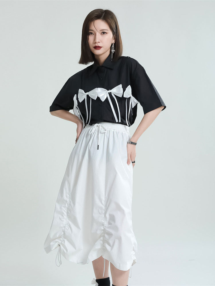 High Elastic Waist Long Half-body Skirt（G2125）