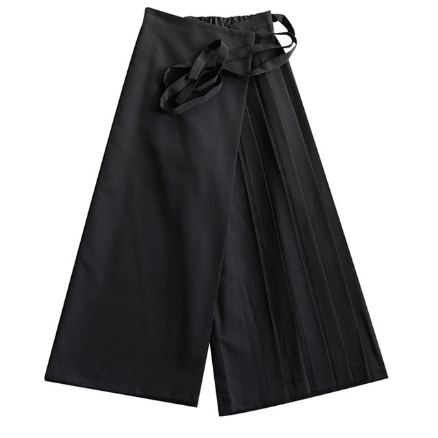 Wide pleats pants (G1259)