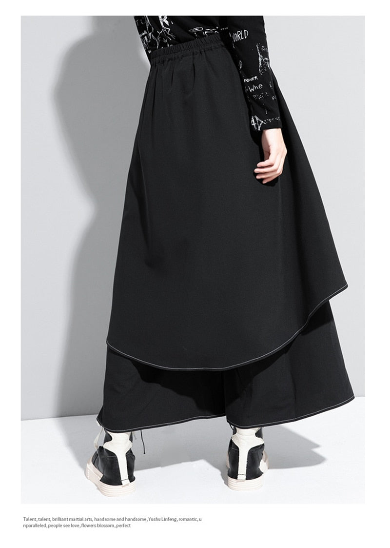 Split wide pants(G1565)