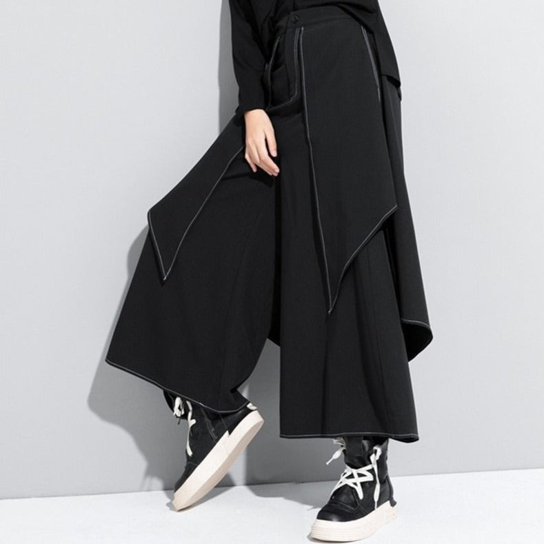 Split wide pants(G1565)