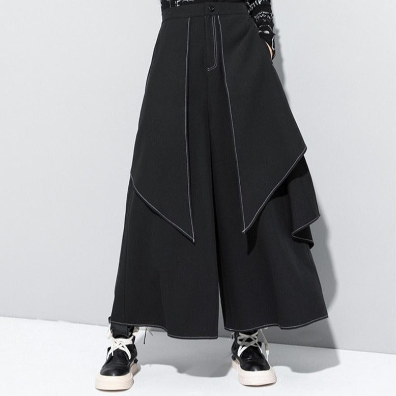 Split wide pants(G1565)