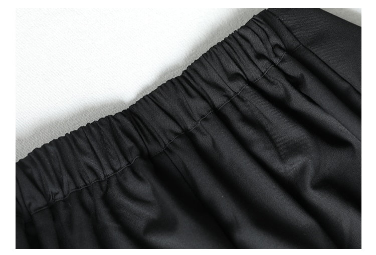 Pleats wide pants(G1609)