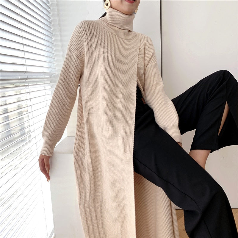 Vent long sweater (G1538)