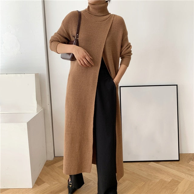 Vent long sweater (G1538)