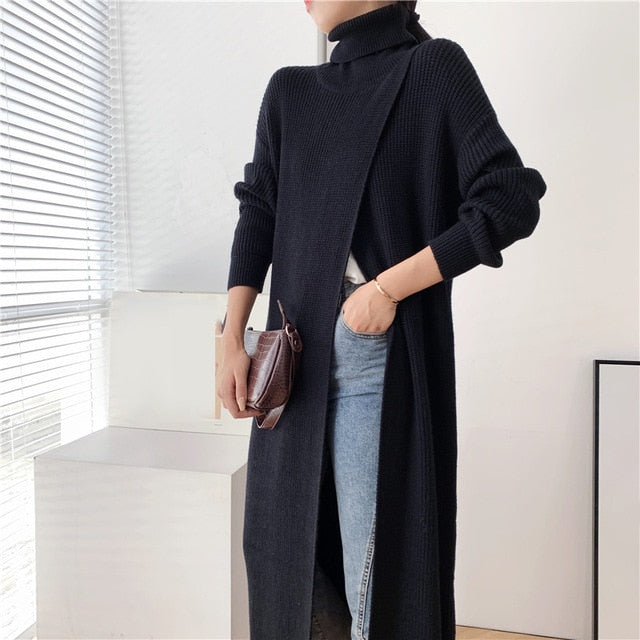 Vent long sweater (G1538)