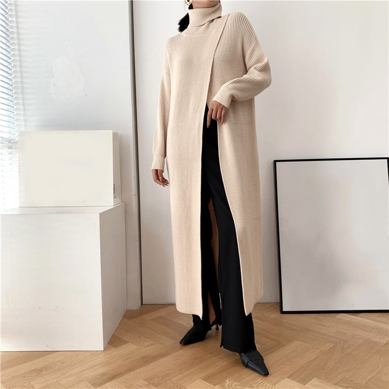 Vent long sweater (G1538)