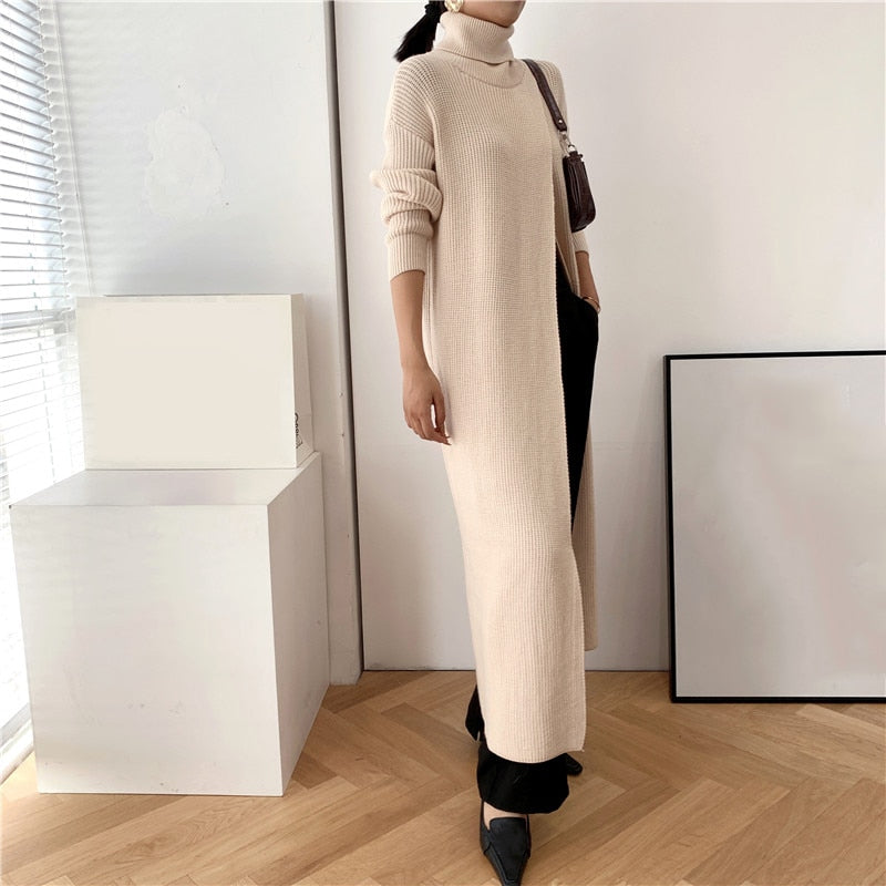 Vent long sweater (G1538)