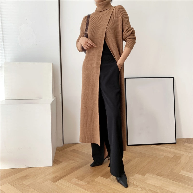 Vent long sweater (G1538)