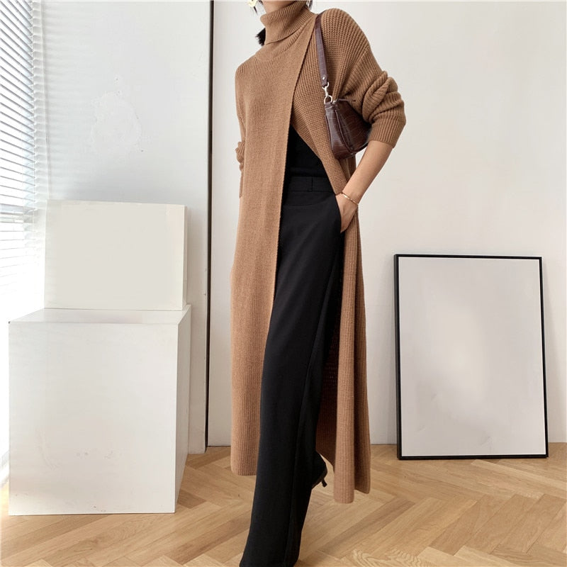 Vent long sweater (G1538)