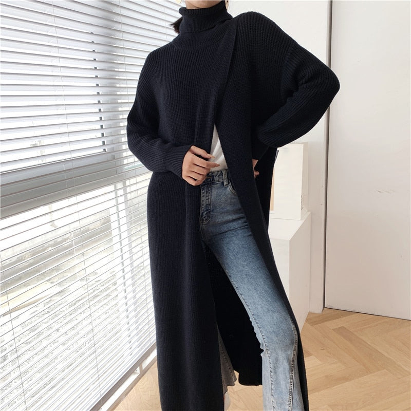 Vent long sweater (G1538)