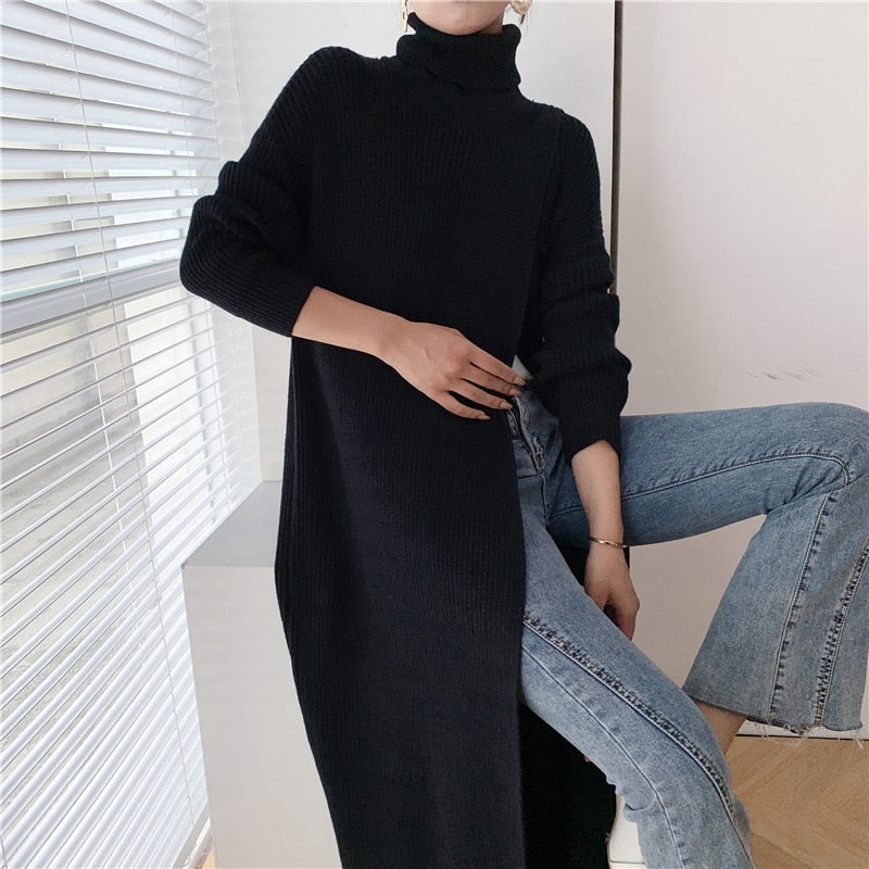 Vent long sweater (G1538)